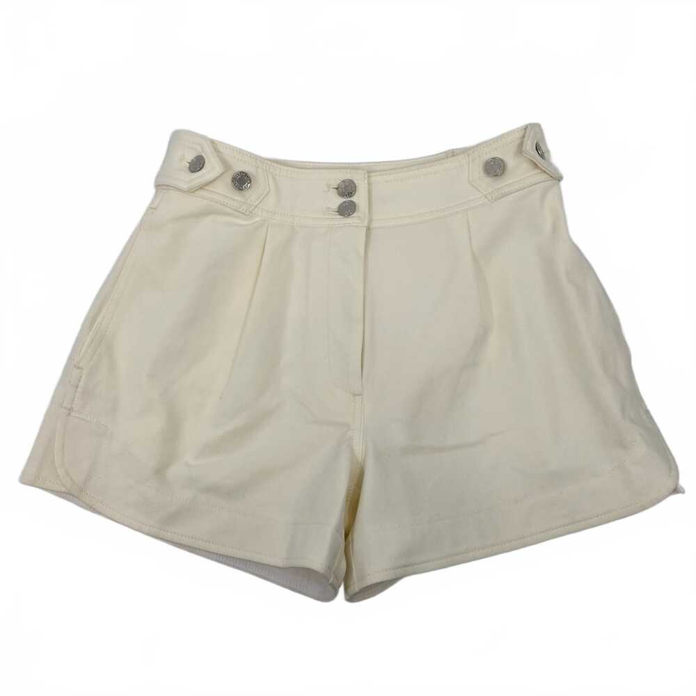 Derek Lam 10 Crosby Cream High Waisted Button Accent Shorts | Size Regular 2